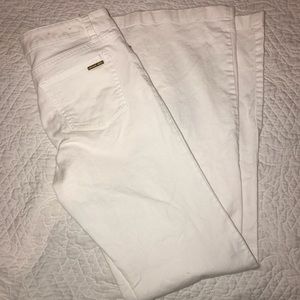 Michael Kors White “Selma” Flare Jeans
